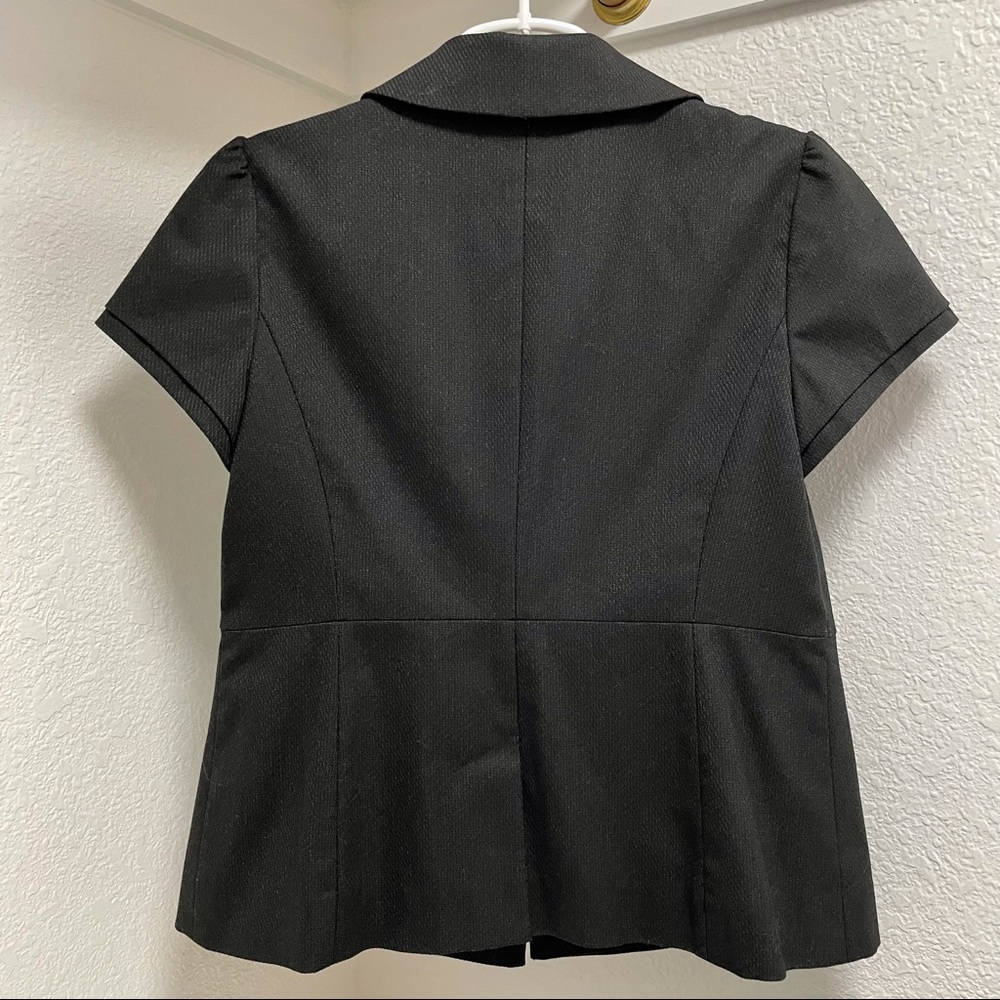 Classiques Entier Black Cap One Button Blazer Sz M - image 5